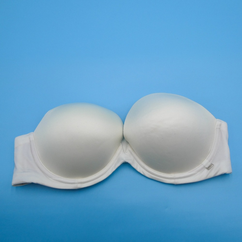 Victoria's Secret Bra Womens 36C Very Sexy Multi-Way Strapless Ivory White Nylon